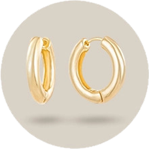 Gold earrings